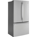GE 36-inch, 23.1 cu.ft. Counter-Depth French 3-Door Refrigerator with Interior Ice Maker GWE23GYNFSGWE23GYNFS