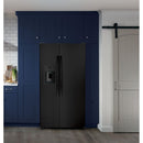 GE 36-inch 25.3 cu.ft. Freestanding Side-by-Side Refrigerator with LED Lighting GSE25GGPBB