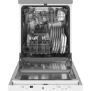 GE 24-inch Portable Dishwasher with Sanitize Option GPT225SGLWW (White) (GPT225SGLWW)