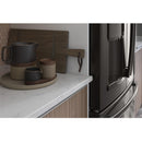 GE Profile 36-inch, 27.8 cu. ft. French 3-Door Refrigerator with Ice and Water PFE28KBLTS