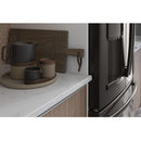 GE Profile 36-inch, 27.8 cu. ft. French 3-Door Refrigerator with Ice and Water PFE28KBLTSPFE28KBLTS