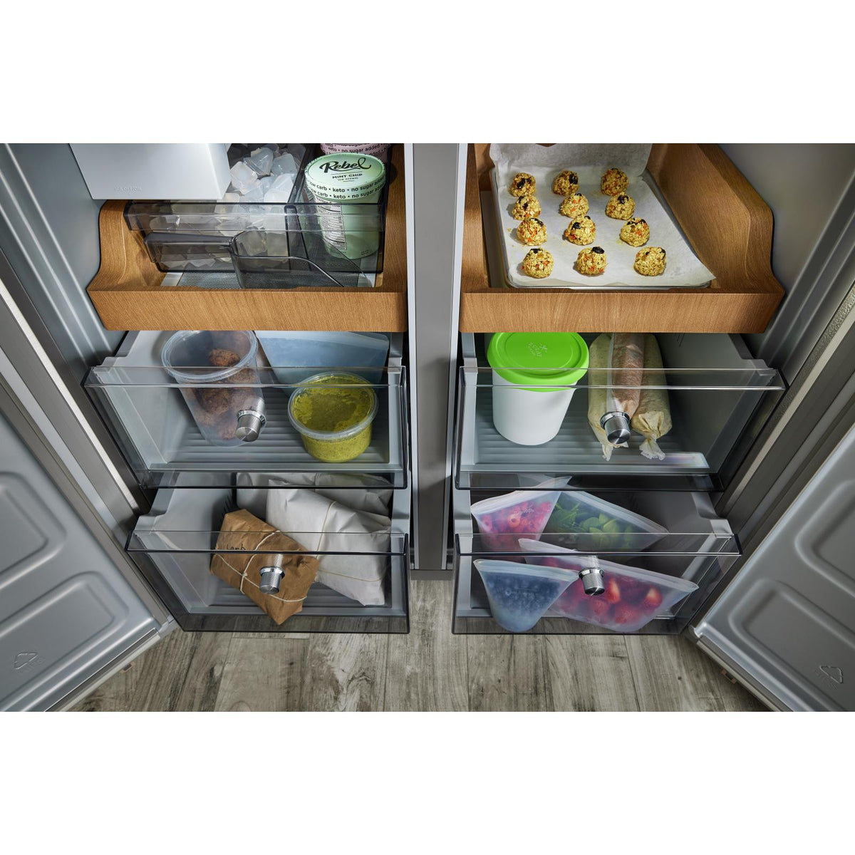 キッチン家電 Hidechan KitchenAid 36-inch, 19.4 cu. ft. Counter-Depth 4-Door Refrigerator wit