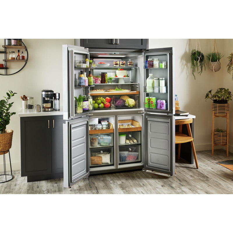 (KRQC506MPS) KitchenAid 36-inch, 19.4 cu. ft. Counter-Depth 4-Door Refrigerator with PrintShield? Finish KRQC506MPS