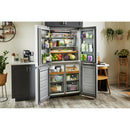 KitchenAid 36-inch, 19.4 cu. ft. Counter-Depth 4-Door Refrigerator with PrintShield™ Finish KRQC506MPS