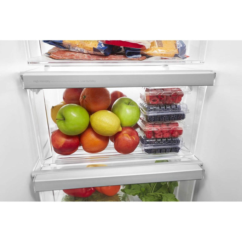 Whirlpool 33-inch, 21.7 cu. ft. Freestanding Side-by-side Refrigerator with Adaptive Defrost WRS312SNHW