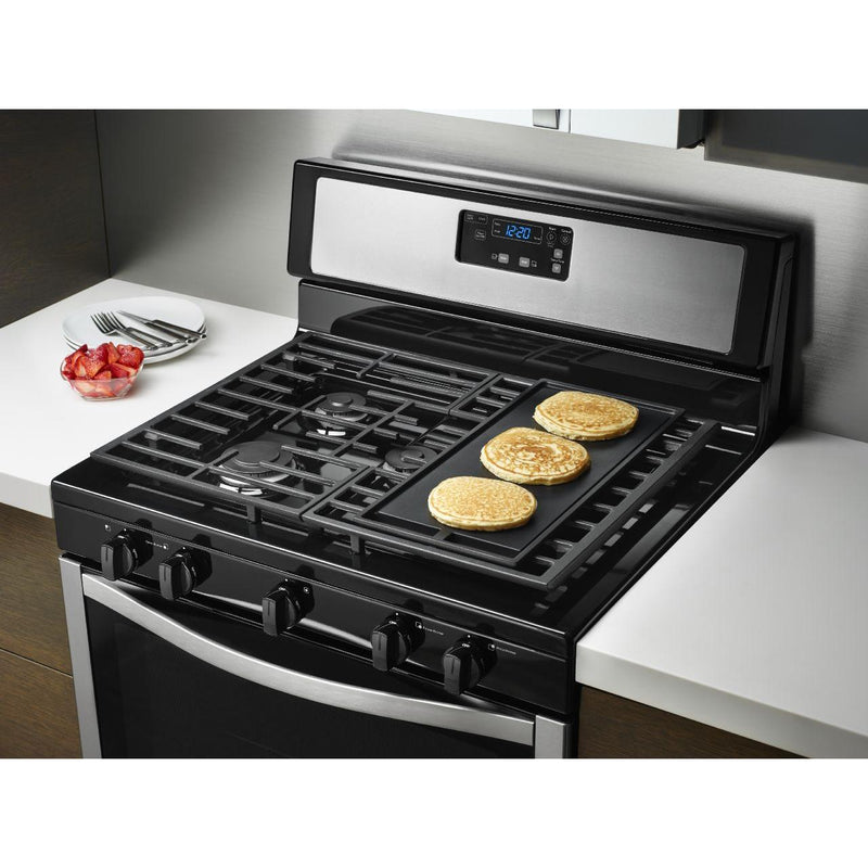 Whirlpool 30-inch Freestanding Gas Range with AccuSimmer® Burner WFG505M0BS