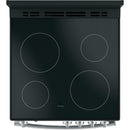 GE 24-inch Freestanding Electric Range with Steam Clean JAS640RMSS