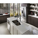 KitchenAid 36-inch, 23.8 cu. ft. Counter-Depth French 3-Door Refrigerator with Ice and Water (Stainless Steel) KRFC704FSS (KRFC704FSS)