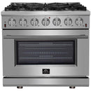 Forno Massimo 36" Freestanding Gas Range )Stainless Steel)FFSGS623936