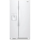 Whirlpool 36-inch, 24.5 cu. ft. Side-by-Side Freestanding Refrigerator with Exterior Ice and Water Dispenser with EveryDrop™ Water Filtration WRS555SIHW