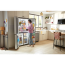 Whirlpool 36-Inch Counter Depth 4 Door Refrigerator with Ice Maker in Door ( Fingerprint Resistant Stainless) (WRQC7836RZ)