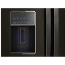 Whirlpool 36-inch, 26.8 cu. ft. Freestanding French 3-Door Refrigerator Water and Ice Dispensing System (Black Stainless Fingerprint Resistant)WRF767SDHV