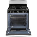 GE 30-inch Freestanding Electric Range with Precise Simmer Burner (Stainless Steel)JGBS30RETSS