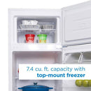 Danby 7.4 cu ft Top Freezer Refrigerator DPF074B2WDB-6DPF074B2WDB6
