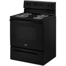Whirlpool 30-inch Freestanding Electric Range with Keep Warm Setting (Black)WFC150M0JB