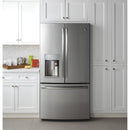 GE Profile 36-inch, 22.2 cu.ft. Counter-Depth French 3-Door Refrigerator with Keurig® K-Cup® Brewing System PYE22PSKSS