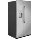 GE 36-inch, 25.1 cu.ft. Freestanding Side-by-Side Refrigerator with Water and Ice Dispensing System GSS25IYNFSGSS25IYNFS