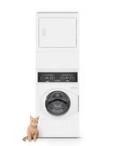 Stack, W/D Elec, 3.4 cf, 10CY, SQ, White (White)SF7008WE