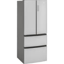 Haier 28-inch, 15 cu. ft. French 4-Door Refrigerator (Approximate Gray Stainless) HRF15N3AGS (HRF15N3AGS)