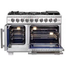 Forno Capriasca 48" Freestanding French Door Gas Range FFSGS6460-48FFSGS646048