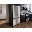 KitchenAid 36-inch, 22 cu.ft. Counter-Depth French 3-Door Refrigerator with Interior Water Dispenser KRFC302ESS
