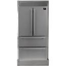 Forno 36-inch, 19.2 cu.ft. Freestanding French 4-Door Refrigerator with Interior Ice Maker FFRBI1820-40SG