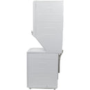 GE Stacked Washer/Dryer Electric Laundry Center with Stainless Steel Basket GUD27EEPVDGGUD27EEPVDG
