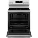 GE 30-inch Freestanding Electric Range GRF500PVWW