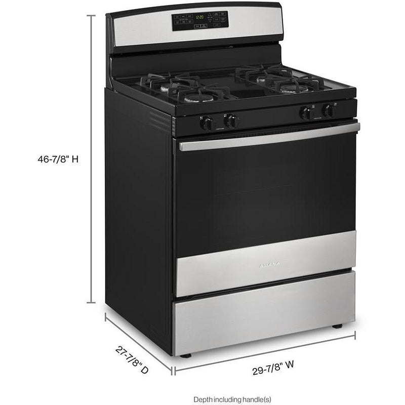 (AGR6603SMS) Amana 30-inch Freestanding Gas Range AGR6603SMS