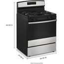 Amana 30-inch Freestanding Gas Range AGR6603SMSAGR6603SMS