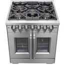 Forno Capriasca 30" Freestanding French Door Dual Fuel Range FFSGS6387-30FFSGS638730