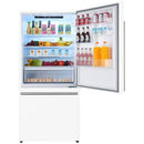 Forno 31-inch 17.2 cu.ft Freestanding Bottom Freezer Refrigerator FFFFD1785-31WHT