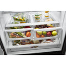 Whirlpool 36-inch, 24.7 cu. ft. French 3-Door Refrigerator with Ice and Water Dispensing System (White)WRF555SDHW