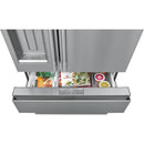 Frigidaire Professional 36-inch, 21.8 cu.ft. Counter-Depth French 4-Door Refrigerator with External Water and Ice System PRMC2285AF