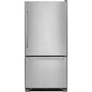 KitchenAid 33-inch, 22.1 cu. ft. Bottom Freezer Refrigerator KRBR102ESS