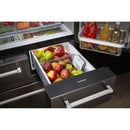 KitchenAid 36-inch, 25.8 cu. ft. French 5-Door Refrigerator with Ice and Water KRMF706EBSKRMF706EBS