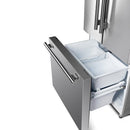 Forno 30-inch, 17.5 cu. ft. Counter-Depth French 3-Door Refrigerator with Interior Ice Maker FFFFD1974-31SBFFFFD197431SB