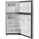 GE 30-inch, 19.2 cu. ft. Top Freezer Refrigerator with edge-to-edge glass shelves GTE19JSNRSS
