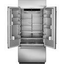 KitchenAid 36-inch, 20.8 cu.ft. Built-in French 3-Door Refrigerator with Internal Ice Maker KBFN506ESSKBFN506ESS