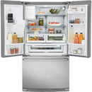 Electrolux 36-inch, 21.5 cu. ft. Counter-Depth French 3-Door Refrigerator with Wave-Touch® Controls EW23BC87SSEW23BC87SS