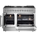 Forno Galiano 48" Freestanding French Door Dual Fuel Range FFSGS6356-48 (FFSGS635648)