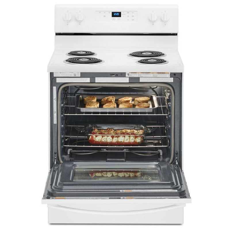 Whirlpool 30-inch, 4.8 cu.ft. Freestanding Electric Range with Self-Cleaning Technology WFC315S0JW (WFC315S0JW)