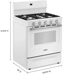 Maytag 30-Inch Wide Gas Range With Steam Clean (White) (MFGS4030RW)