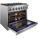 Forno Massimo 36" Freestanding Gas Range )Stainless Steel)FFSGS623936