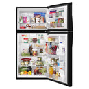 Whirlpool 30-inch, 19.14 cu.ft. Freestanding Top Freezer Refrigerator with Flexi-Slide™ Bin WRT519SZDB