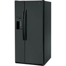 GE 33-inch 23 cu.ft. Freestanding Side-by-Side Refrigerator with LED Lighting GSE23GGPBBGSE23GGPBB