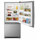 Amana 29in 18cu.ft. Bottom Mount Freezer Refrigerator ABB1924BRM (Stainless Steel) (ABB1924BRM)