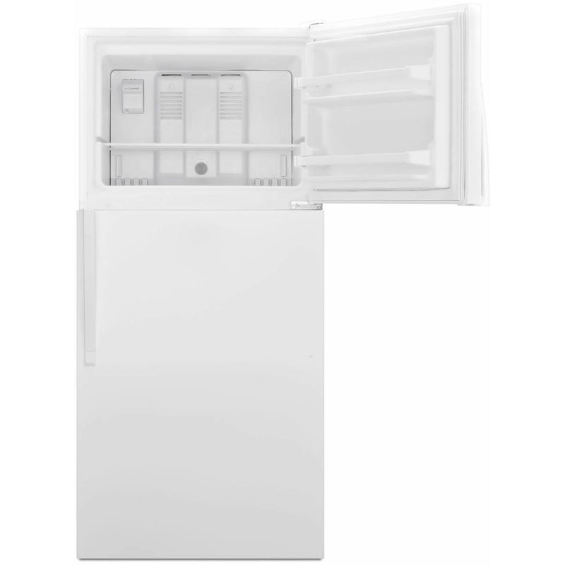 Whirlpool 30-inch, 18.2 cu.ft. Freestanding Top Freezer Refrigerator with Flexi-Slide™ Bin WRT318FZDW