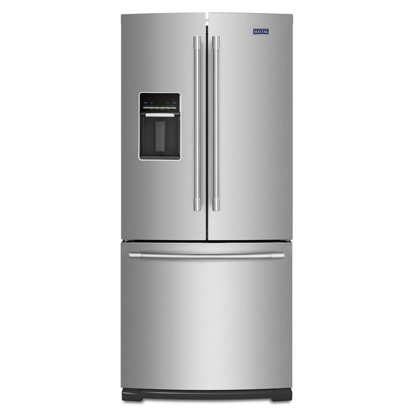 (MFW2055FRZ) Maytag 30-inch, 19.7 cu. ft. French 3-Door Refrigerator with Water Dispenser MFW2055FRZ