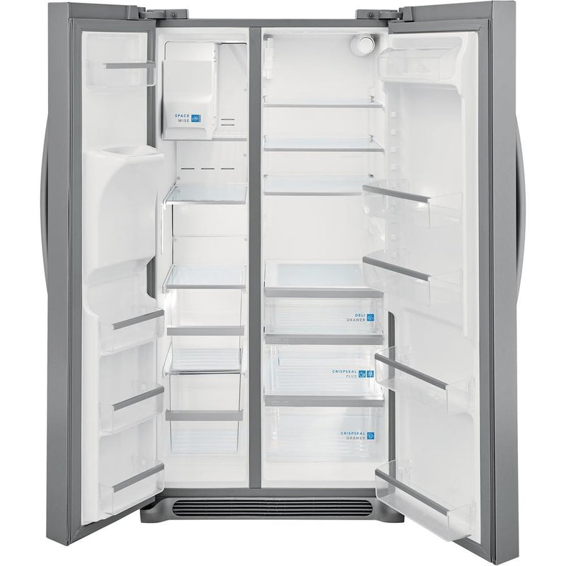 (GRSS2652AF) Frigidaire Gallery 36-inch, 25.6 cu.ft. Freestanding Side-by-Side Refrigerator with Ice and Water Dispensing System GRSS2652AF